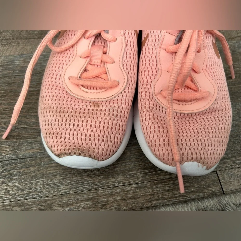 Nike Kids Tanjun (GS) LT Atomic Coral Pink Crimson White Size 13cn